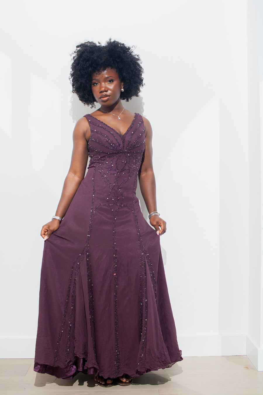 Midnight Plum Dress