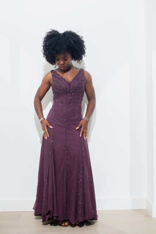 Midnight Plum Dress