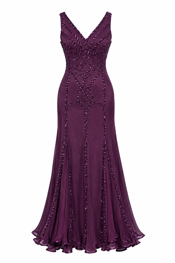 Midnight Plum Dress