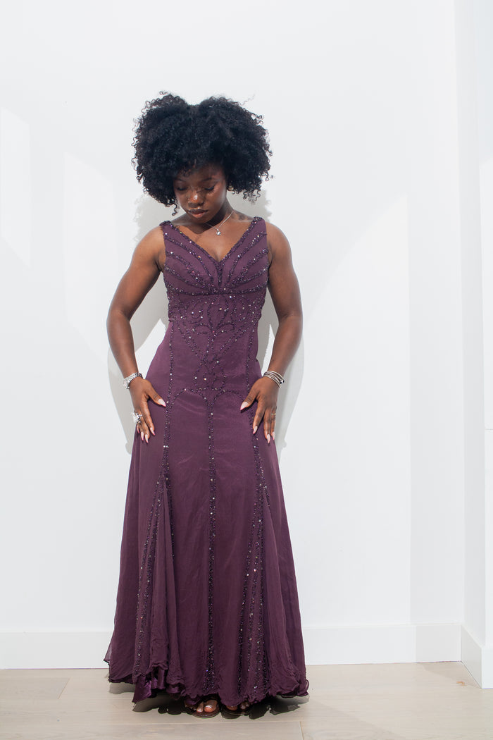 Midnight Plum Dress